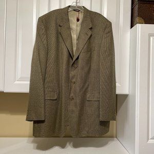 HART SCHAFFNER MARX Brown Gold Blazer Jacket US 46L Sport Coat